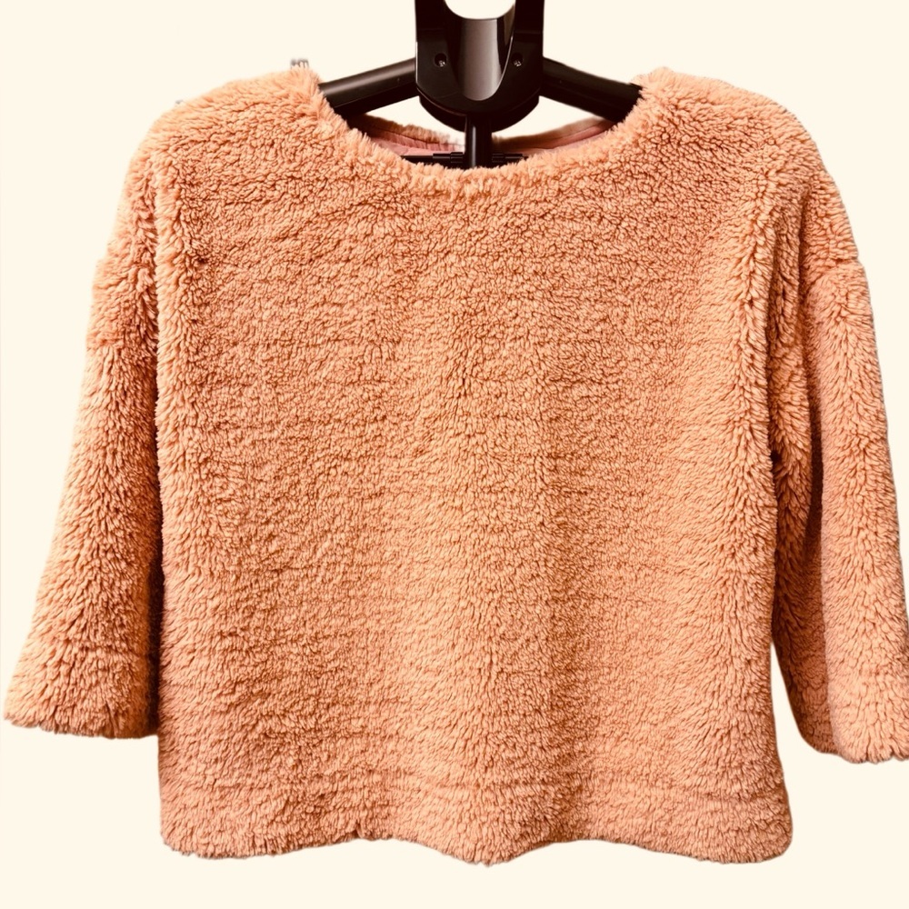 Madewell Fuzzy Teddy Pullover NWT